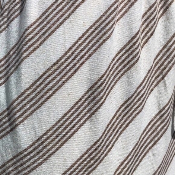 Max Edition V-Neck Cap Sleeve Striped Drawstring Elastic Waist Dress Size Medium - Picture 5 of 14